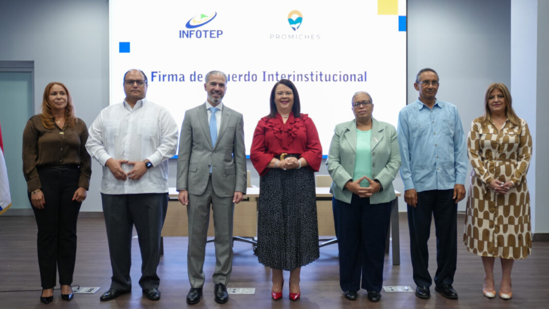Infotep y ProMiches desarrollarán programas de formación en hotelería, gastronomía, electricidad, refrigeración, mecánica automotriz, mantenimiento, emprendimiento y áreas vinculadas a la industria 4.0.
