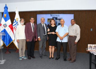 El Museo Nacional de Historia y Geografía pone en circulación “Conferencias” Kin Sánchez, Aquiles Julián, José Guerrero, Mónica Gutiérrez, Fernando Pérez Memén y Manuel Otilio Pérez en la presentación del libro Conferencias