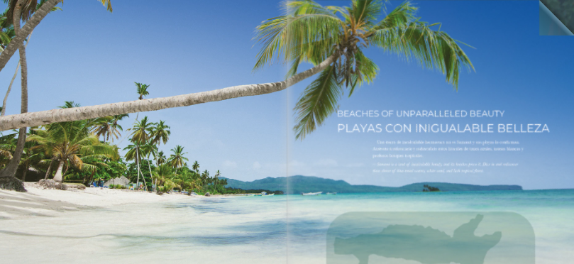 A place that captivates. Samana: un lugar que conquista. Es la propuesta de la guía en su página 13.
