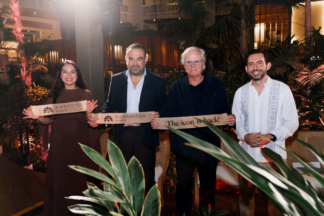• Gabriel Escarrer corta la cinta de la apertura del hotel mostrando que el Caribe mexicano volvió a recibir al icono, Paradisus Cancún, acompañado de presencia institucional y celebrities como Vanessa Lorenzo, Grettel Valdez y Julie Sariñana