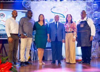 ITSC celebra el V Congreso Gastronómico Sabores de la Costa Este, con dos jornadas dedicadas a la identidad culinaria dominicana Angel Martinez, coordinador area de Turismo ITSC, Chef Norberto Eusebio, Yuderka Moncion, coordinadora area de Gastronomia, Dr. Matias Reynoso, vicerrector Academico, Wendy Reyes, vicealcaldesa