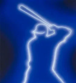 Big Papi , 2026, Acrílico sobre lienzo, 74,80 x 39,37 pulgadas, Serie El sueño dominicano