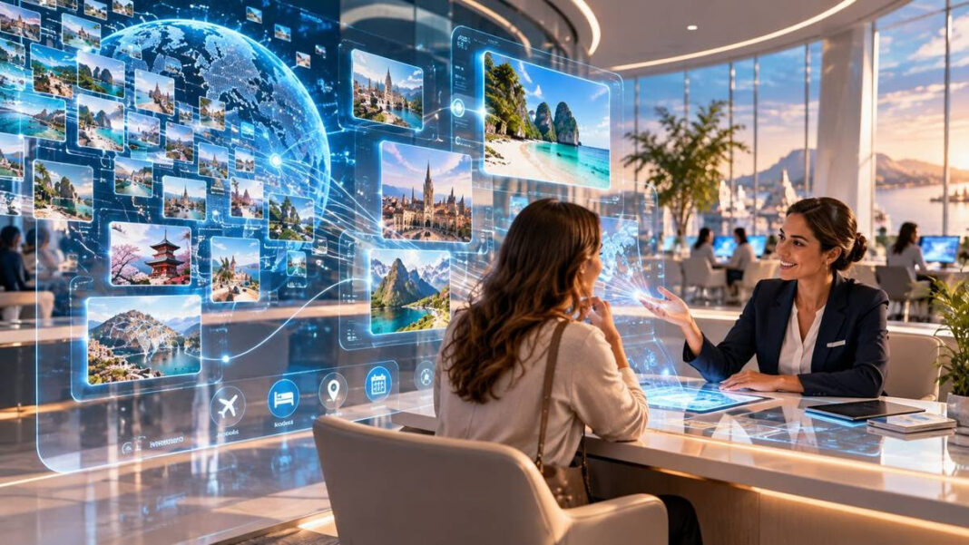 La inteligencia artificial comienza a transformar de manera efectiva la planificación de los viajes en España. Seis de cada diez viajeros (62%) creen que, dentro de cinco o diez años, la mayoría de los desplazamientos se organizará con apoyo de la IA, seis puntos más que en 2025.