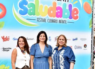 El Festival Culinario Infantil “Lonchera Saludable” celebra 18 años promoviendo la buena alimentación en la niñez Lissette Olivares, Luisa Feliz y Luisa de Aquino