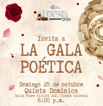 Gala poética cierre de la Semana Internacional de la Poesía en la Quinta Dominica